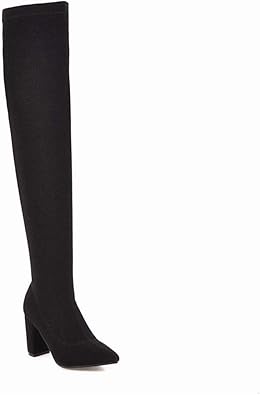 black thigh high boots amazon
