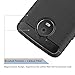 Moto E4 Plus Case, Dretal Carbon Fiber Shock Resistant Brushed Texture Soft TPU Phone case Anti-Fingerprint Flexible Full-Body Protective Cover for Motorola Moto E4 Plus USA Version (Black)