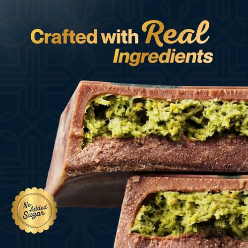 DUBELLO Dubai Chocolate 100g – Premium Milk Chocolate with Pistachio Cream & Crispy Kunafa – No Added Sugar – Luxury Middle Eastern Style Chocolate Bar – Gourmet Gift