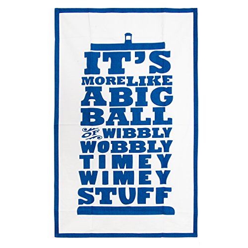Doctor Who Dish Towels - Timey Wimey Cotton Kitchen Cloths - 2-Piece Set - Thumbnail 2