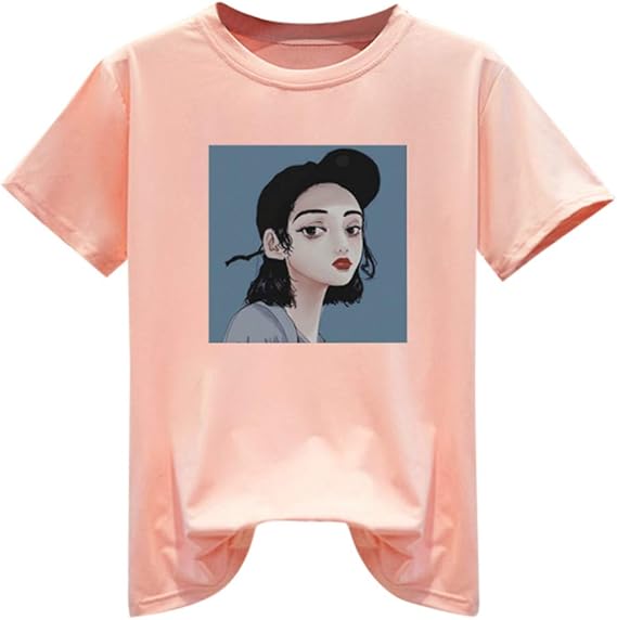 Amazon レディース ゆったり シャツ 春 夏 原宿風 Bf風 Tシャツ カットソー トップス 女性 カジュアル Tシャツ かわいい ロングtシャツ チュニック 半袖 安い 流行り ブラウス プルオーバー 春夏 服 セール 通勤 通学 部屋着 お出かけ 学生 大人
