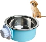 Clover 2-in-1 Dog Water Bowl Cage Stainless Steel Hanging Bowl Small