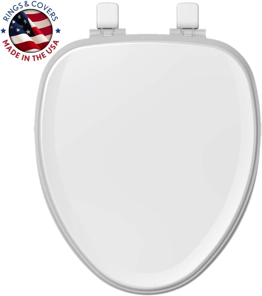 Mayfair 1870FZ 000 TruComfort ELONGATED Toilet Seat with Inserts Provides Comfort and Relieves Pressure Points, White - - 