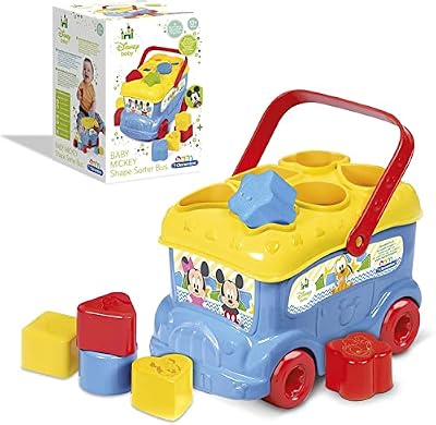 - Baby Disney- Baby Mikey Mouse autobús con Piezas para Encajar, a Partir de 10 Meses (14395)