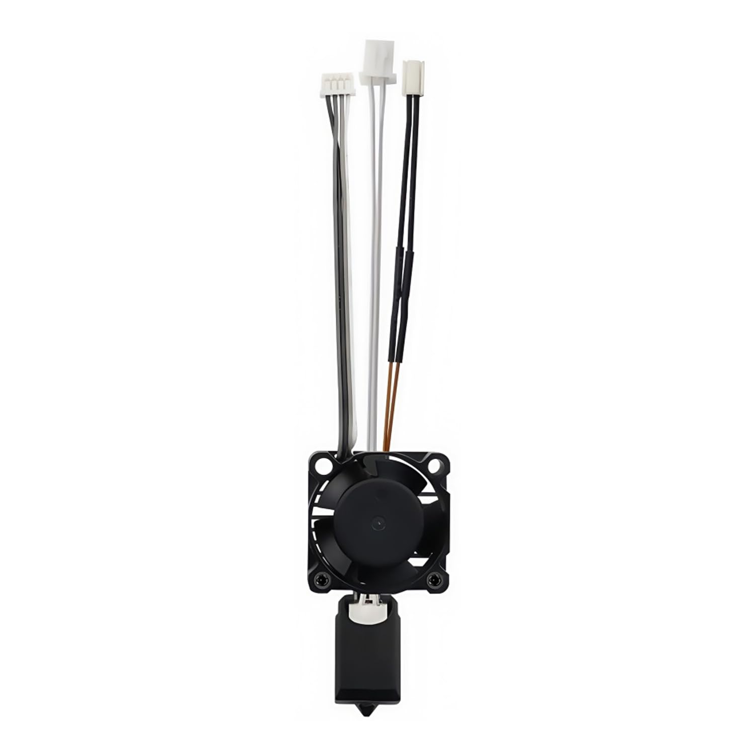 Photo 1 of X1/X1C/X1E Complete Hotend with Fan 0.4mm Hardened Steel Nozzle 3D Printer Ceramic Extruder Print Head Kit with Heater Cartridge Thermistor Heater Block and Silicone Sock Support High Speed Printing