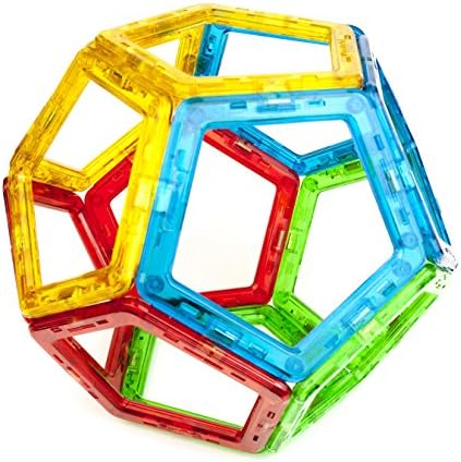 ClickBlock 2D Magnetic Building Blocks 12 pc Pentagons