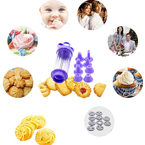 ❤Ywoow❤ Biscuit Machine, Cookie Biscuit Making Maker Pump Press Machine Decor Kitchen Mold Tools Set