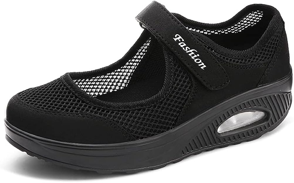 ERLINGO Women's Mesh Walking Shoes Ladies Shock Absorbing Air Cushion