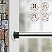 ALLZONE Tension Shower Curtain Rod, 43-81Inch, Brushed Stainless Steel