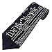 Mens silk Dark Navy Blue We the People US Constitution Tie Necktie