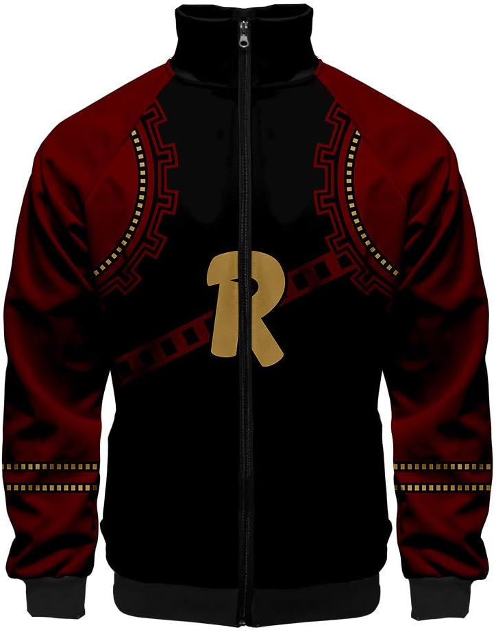 Nicoole My Hero Academy Cosplay Costume 3D Zipper Jackets Fashion Clothes Stand Collar Jackets Fitness Hoody Jackets and Coats for Men