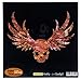 Inlay Sticker for Guitars & Bass - Winged Skull - Abalone Red,B-137WS-RD