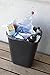Rubbermaid Commercial Products NCVBHDGH FG295600BLA Plastic Deskside Wastebasket, 28-1/8-quart, Black, 4 Pack