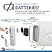 PushPoint Wireless Plug-In Doorbell Chime and Battery-Free Kinetic Push-Button Transmitter Has 25 Musical Tones and 3 Volume Levels with Waterproof Weather-Resistant 100m Range