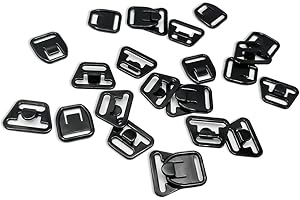 LAKESSTORY Nursing Bra Clips 5/8" Black Two Part Clip Plastic Fasteners Nursing Clips Maternity Bra Quick Clip Bra Clips 10 in a Pack