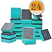 officematters Cute Magnetic Chalkboard Whiteboard Dry Erasers Cleaner. Pack of 24 (24Pcs - Green)
