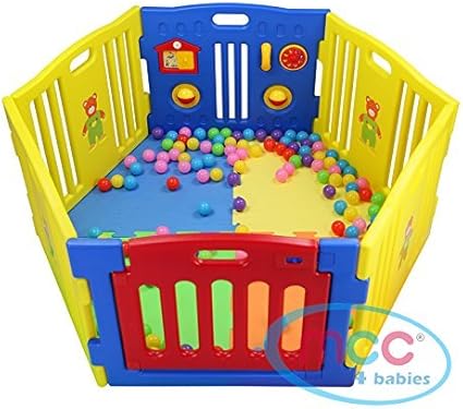 Parcs Bebe Puericulture Mcc Parc Rose Pour Bebes A 8 Cotes Avec Panneau Dactivites Tapis De Sol Bebe Puericulture La Chambre De Bebe