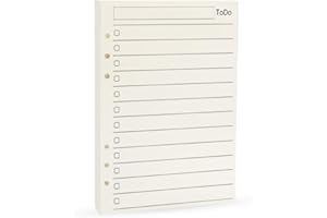 A5 Spiral Notebook Refills, 6 Ring Binder Refills, to Do List Paper, A5 Planner Binder Inner Page, Check List Notepad Refills Harphia(A5 5.59 x 8.27'',to do List)