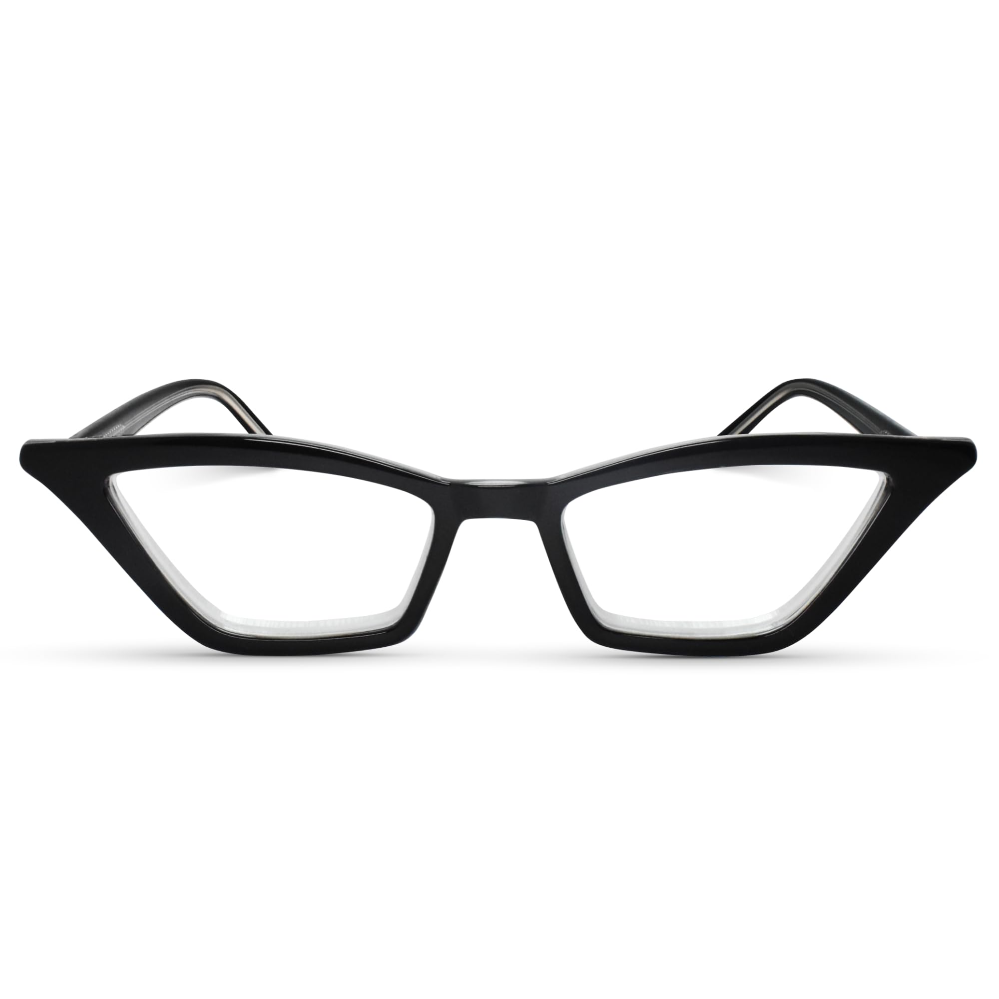 Photo 1 of Black Funky Cat Eye Reading Glasses for Women – Stylish Cateye Readers with Solid & Sturdy Frame, Spring Hinges, Premium Design, Scratch Resistant Lenses, Fits All Face Shapes, Strength 2.00