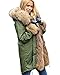 Aofur Womens Hooded Faux Fur Lined Warm Coats Parkas Anoraks Outwear Winter Long Jackets