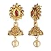 Efulgenz Mothers Day Gift Indian Jewelry Sets for Women Bollywood Jewelry Indian Bollywood Traditional Crystal Kundan Pearl Beaded Wedding Temple Choker Necklace Earrings Jewelry set
