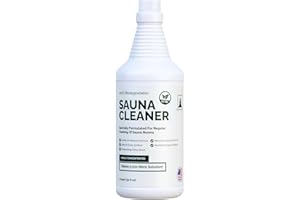 Northwood Sauna - Sauna Cleaner - Natural Wood Cleaner & Deodorizer - Makes 10x More Solution - 1 Quart (32 Fl Oz)