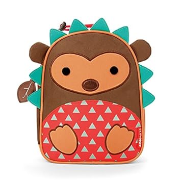 Skip Hop Zoo Lunchie Mini Vespertasche für den Kindergarten, isoliert, mit Namensschild, mehrfarbig, Igel Hudson
