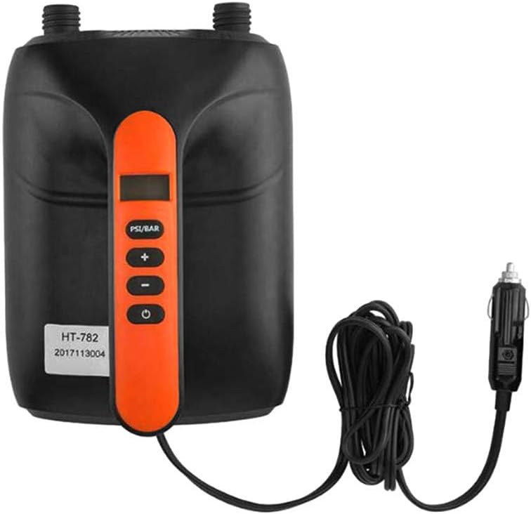 Jroyseter 20 PSI Electric air Pump SUP Pump Portable 12 V high Pressure Inflatable air Pump with air Pressure 6 air Adapter valves for Inflating Paddle Boards Boats (20 PSI): Home & Kitchen