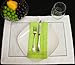 Hemstitch Dinner Napkins Lime Green 1 Dozen