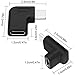 AFUNTA 90 Degree USB C Type C Male to Female Adapter, Right & Left and Upward & Downward Angled 90 Degree USB-C USB 3.1 Type-C Male to Female Extension Adapter for Laptop & Tablet & Mobile Phone