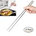 Extra Long 14 Inch Hot Pot Chopsticks,Cooking,Frying,Noodle Chopsticks,Stainless Steel (3 pairs)