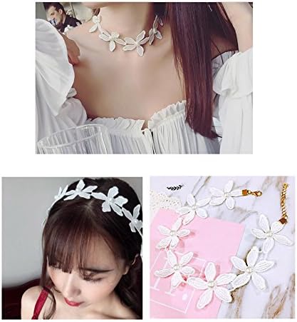 Gothic Lolita Bracelet Bridal Wedding Venetian Retro Flower Choker Necklace Masquerade Dress for Girlfriend Gift
