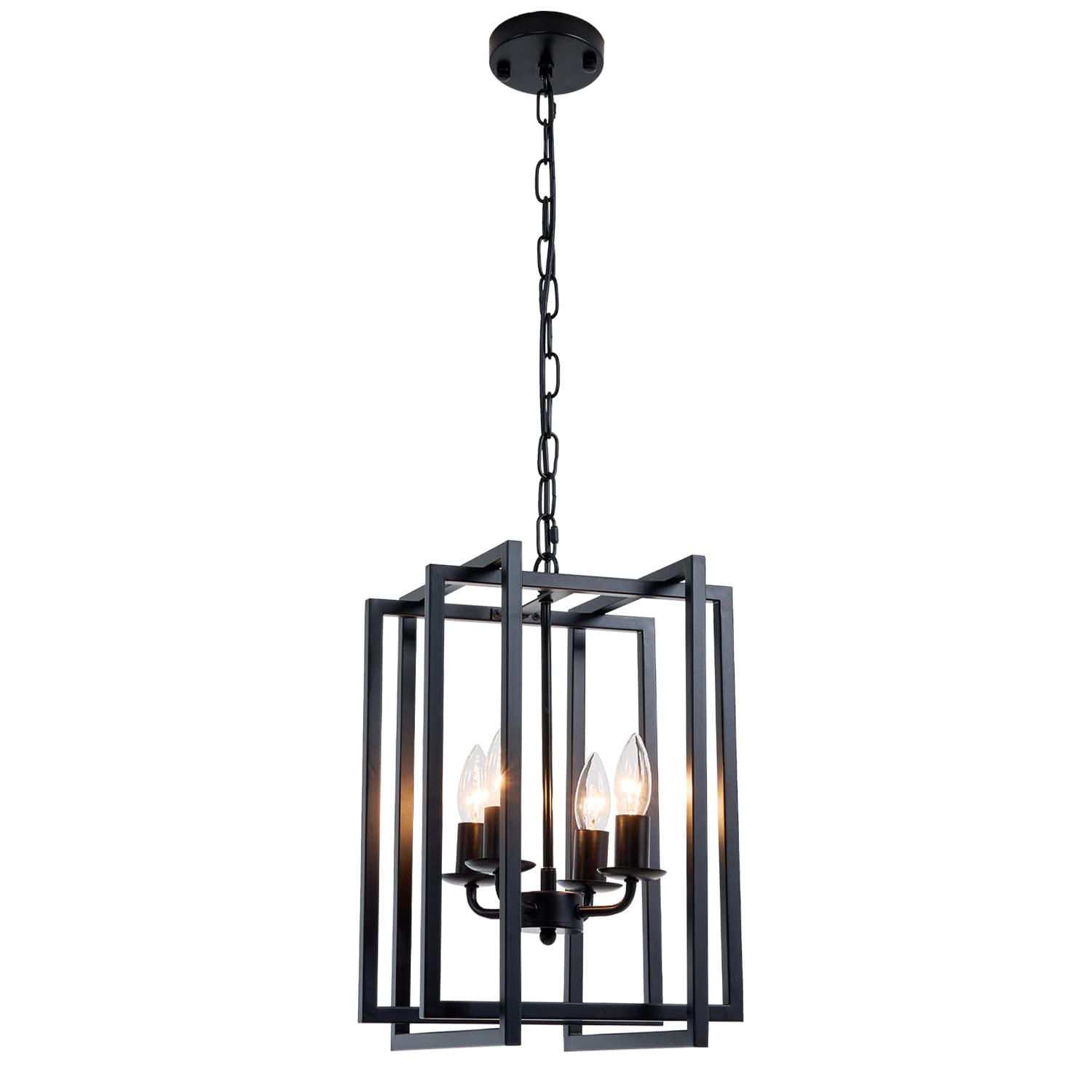 Farmhouse Lantern Chandelier Light Fixture