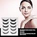 Magnetic Eyelashes with Eyeliner, Magnetic Eyeliner and Magnetic Eyelash Kit, Natural Look False Eyelashes, Extra Strength Magnetic Eyeliner, easy to wear and Reusable (5-Pairs)