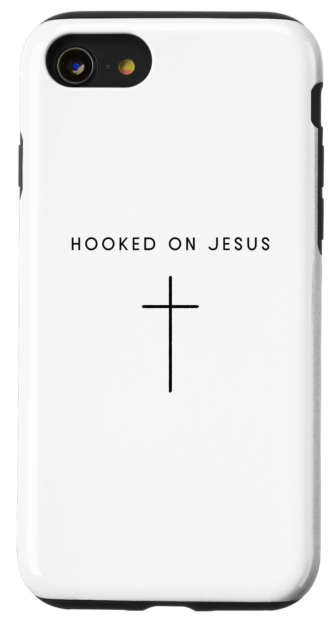 iPhone SE (2020) / 7 / 8 Hooked On Jesus Cross - Minimalist Christian Religious Case