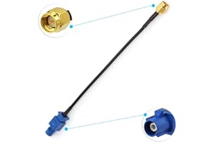 Eightwood Fakra C Plug to SMA Plug Male Car GPS Antenna Cable 6 inch for Vehicle GPS Navigation Radio Stereo Head Unit GPS Receiver