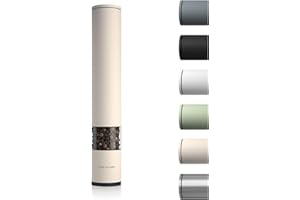 LARS NYSØM Salt Pepper Mill Manual with adjustable ceramic grinder from coarse to fine I Design Spice Mill (Buttercream)