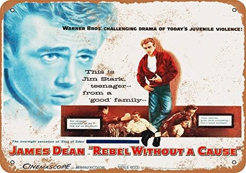 Yohoba 1955 James Dean bel Without A Cause Vintage Look 12"x 18" Metal Signs