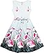 HJ87 Girls Dress Pink Calla Lily Flower Garden Print Lace Waist Size 12