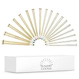 Knitting Needles Set - Bamboo Wood - Straight Single Pointed Kit of 36 Wooden Needles (18 Pairs) of Sizes 2mm - 10mm (US Sizes 0-15) - 25cm Long - Great Hand Knitting for All Yarns - by Sundry Goods