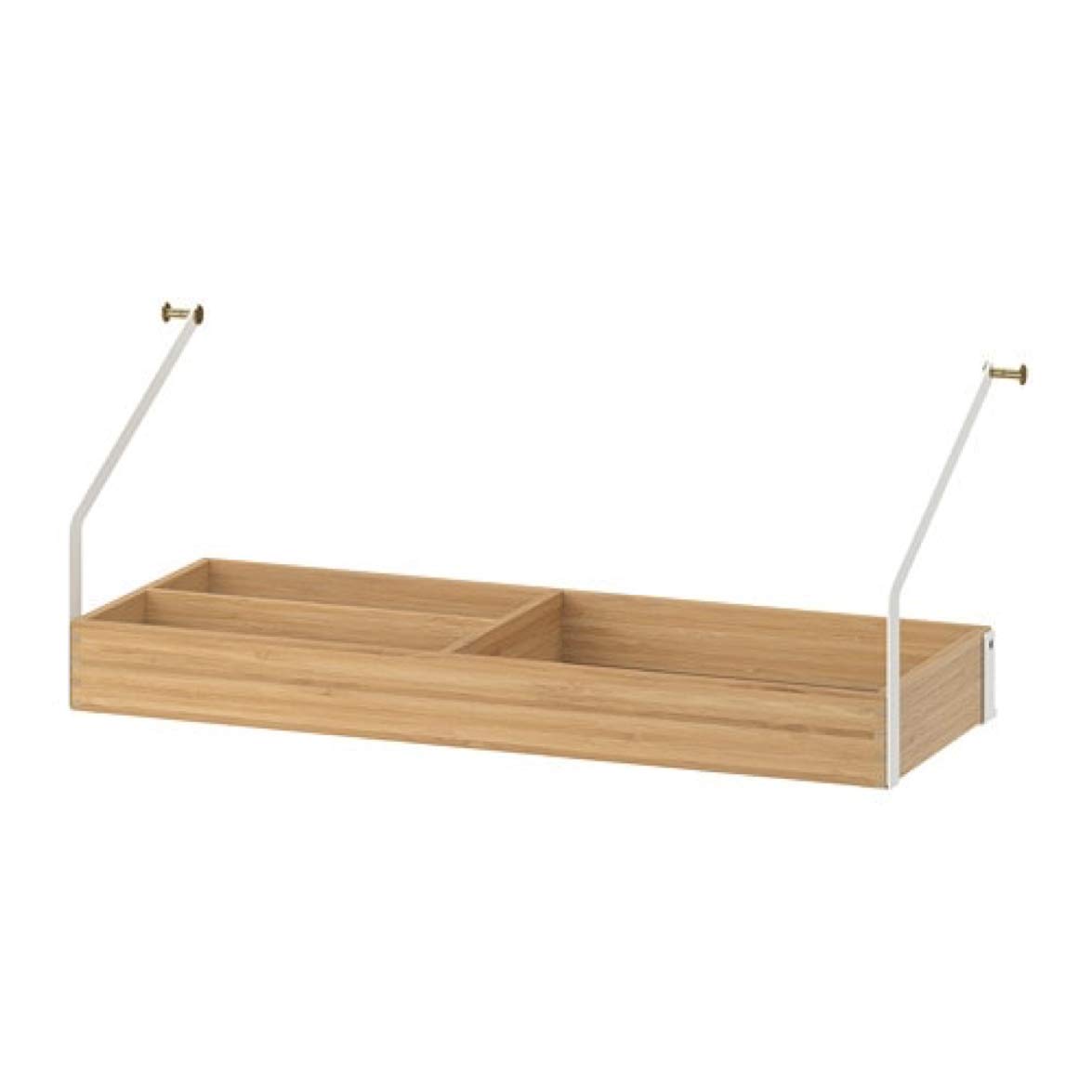 Ikea Svalnas Shelf with Storage Bamboo 303.228.91 Size 24x9 7/8