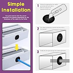 Swpeet 42Pcs 2 Types 10 Sizes Double Sided Round