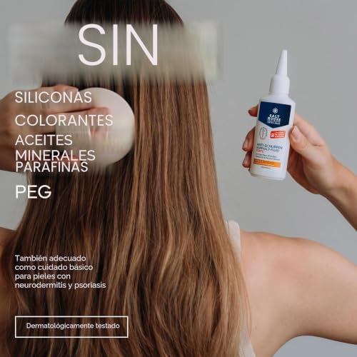 Forte Terapia Anticaspa no Couro Cabeludo, Cuidados Intensivos Calmantes, para couro cabeludo propenso à caspa, 75ml