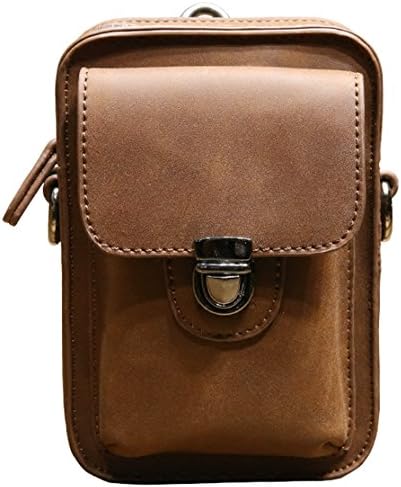 Dreams Mall(TM)Mens Waist Fanny Bag Leather Travel Pack Purse Phone Pouch