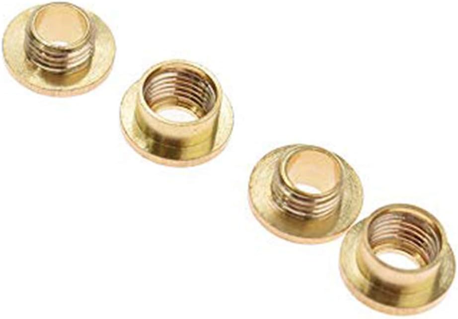 2pcs Solid Brass Eyelets Screw on Eyelet with Washer Grommets Leather Craft Garment Patchwork Decoration,1