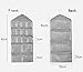 SPIKG Dual-Sided Hanging Closet Organizer for Underwear, Stocking,Bra and Sock,Mesh Pockets with Metal Hanger (20 Pockets Grey)