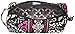 Vera Bradley Large Cosmetic Bag (Canterberry Magenta)