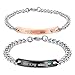NEHZUS His and Hers Stainless Steel Couples Bracelet