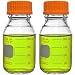 Corning PYREX #1395-250, 250ml Round Media Storage Bottle, with GL45 Screw Cap (Pack of 2)