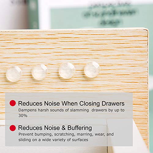 Furniture Pads 200 Pieces Furniture Pad Stopper Self Adhesive Square Square Rubber Pads Wood Floor Protector for Furniture Gripper on Hardwood Floor in a Case